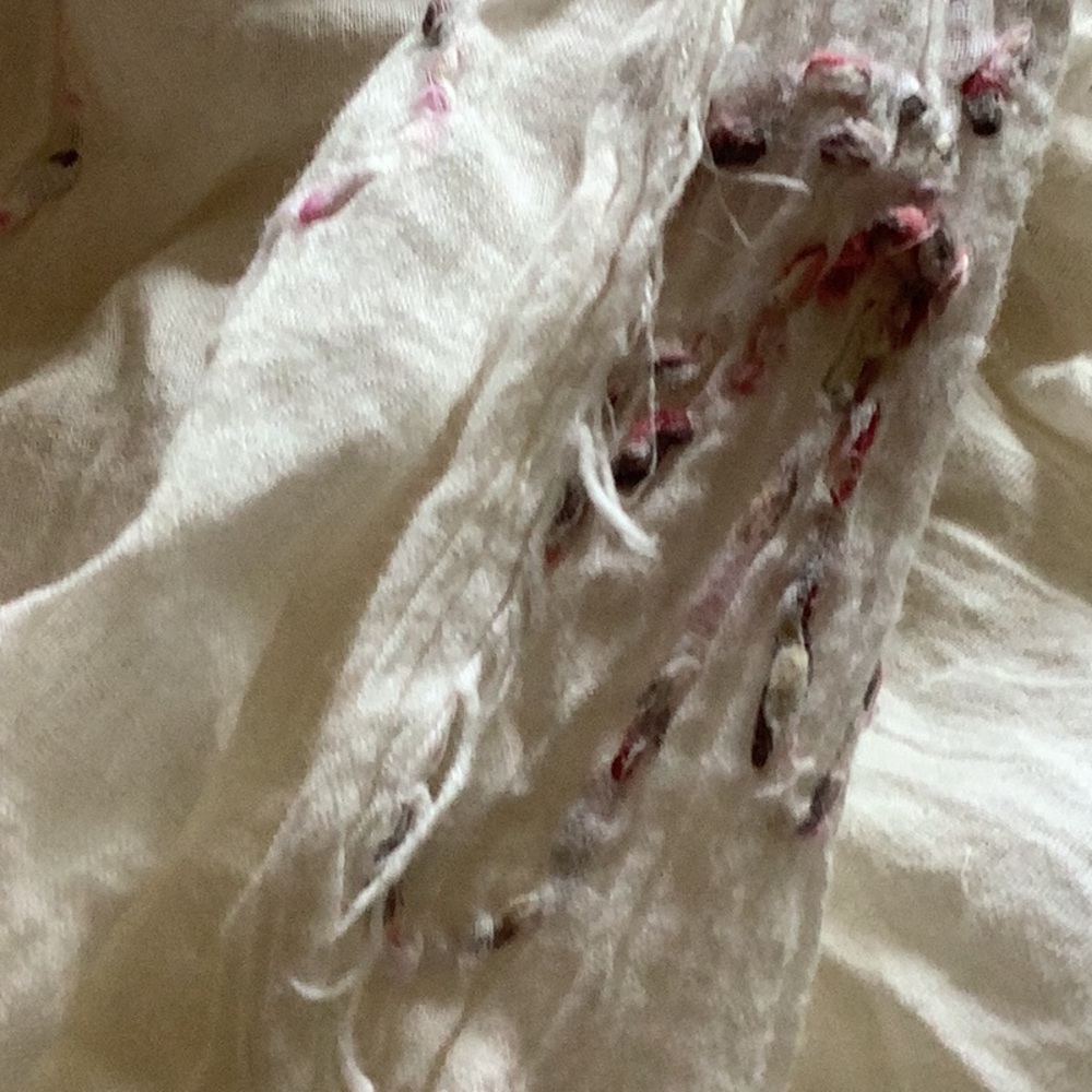 Cotton Aventura White and Red Embroidered Bedding European cotton